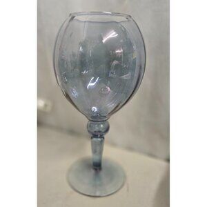 12-3/4" Light Blue Glass Empoli Vase